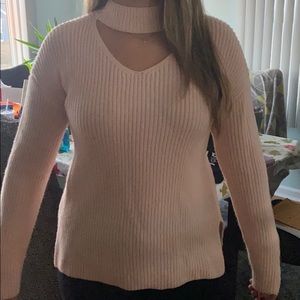 Light Pink Sweater with choker